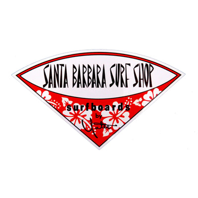 Santa Barbara Surf Shop Vinyl Stickers - Large
