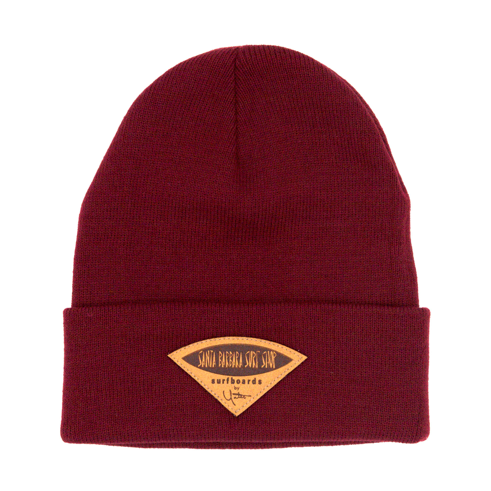 Santa Barbara Surf Shop Leather Patch Beanie