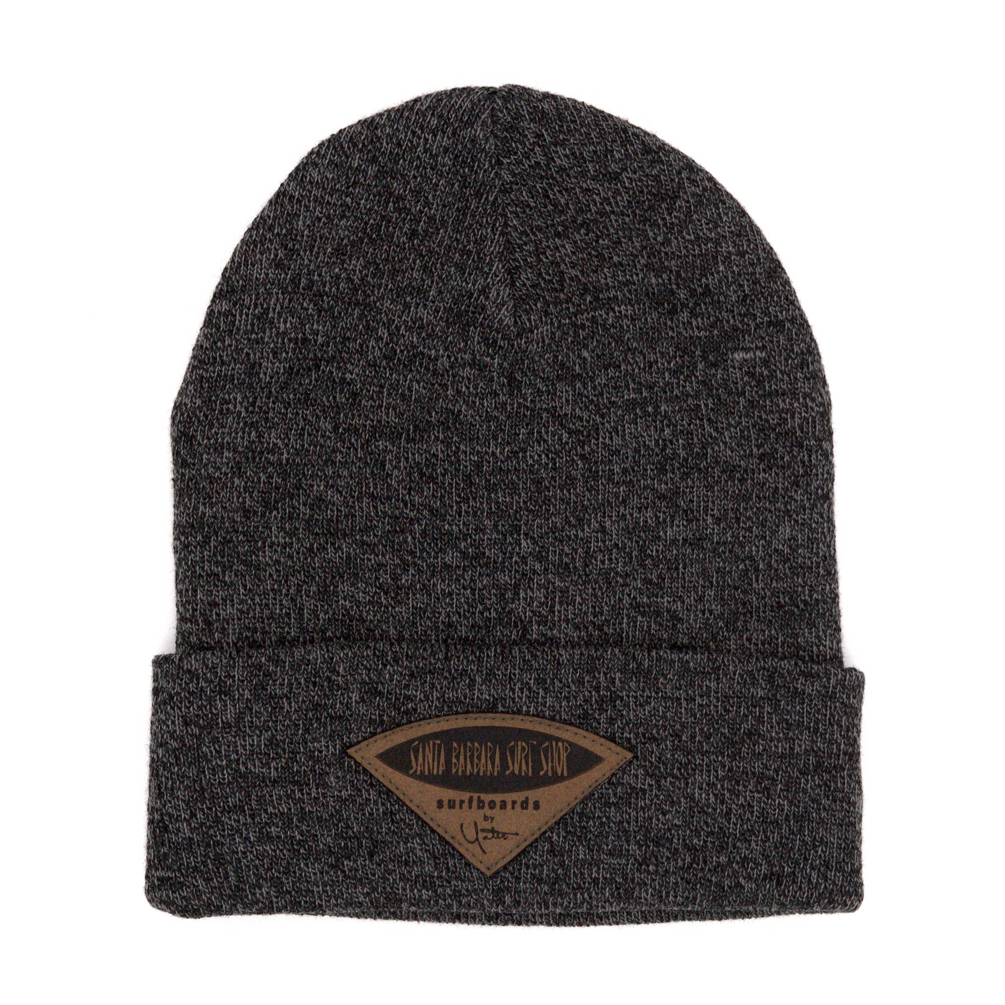 Santa Barbara Surf Shop Leather Patch Beanie