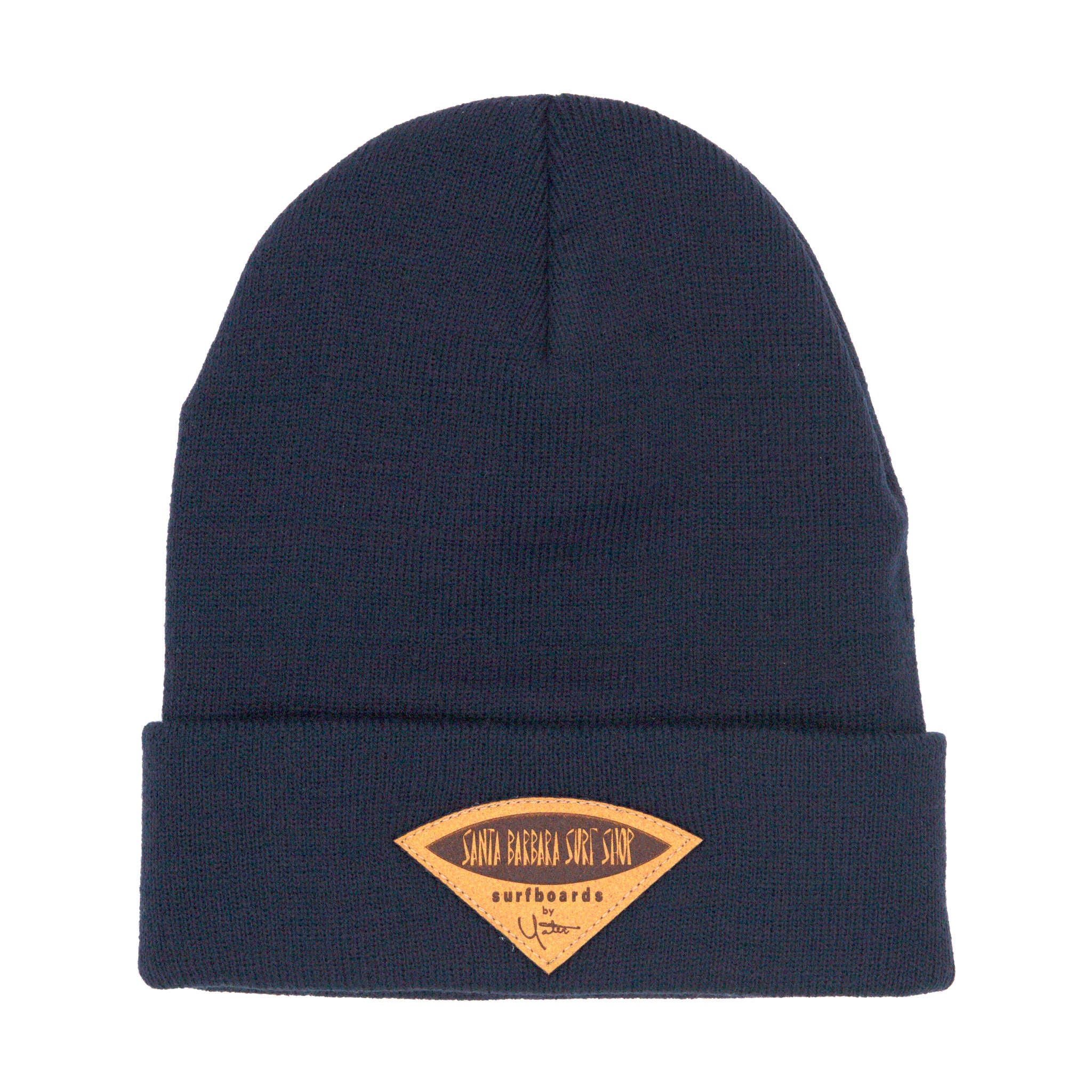 Santa Barbara Surf Shop Leather Patch Beanie