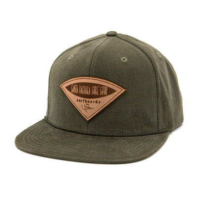 Santa Barbara Surf Shop Leather Patch Corduroy Hat