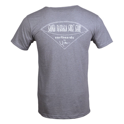 Santa Barbara Surf Shop Distressed Logo Short Sleeve T-Shirt