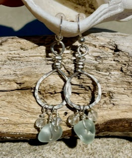 Beach House Sea Glass Treasure Earrings