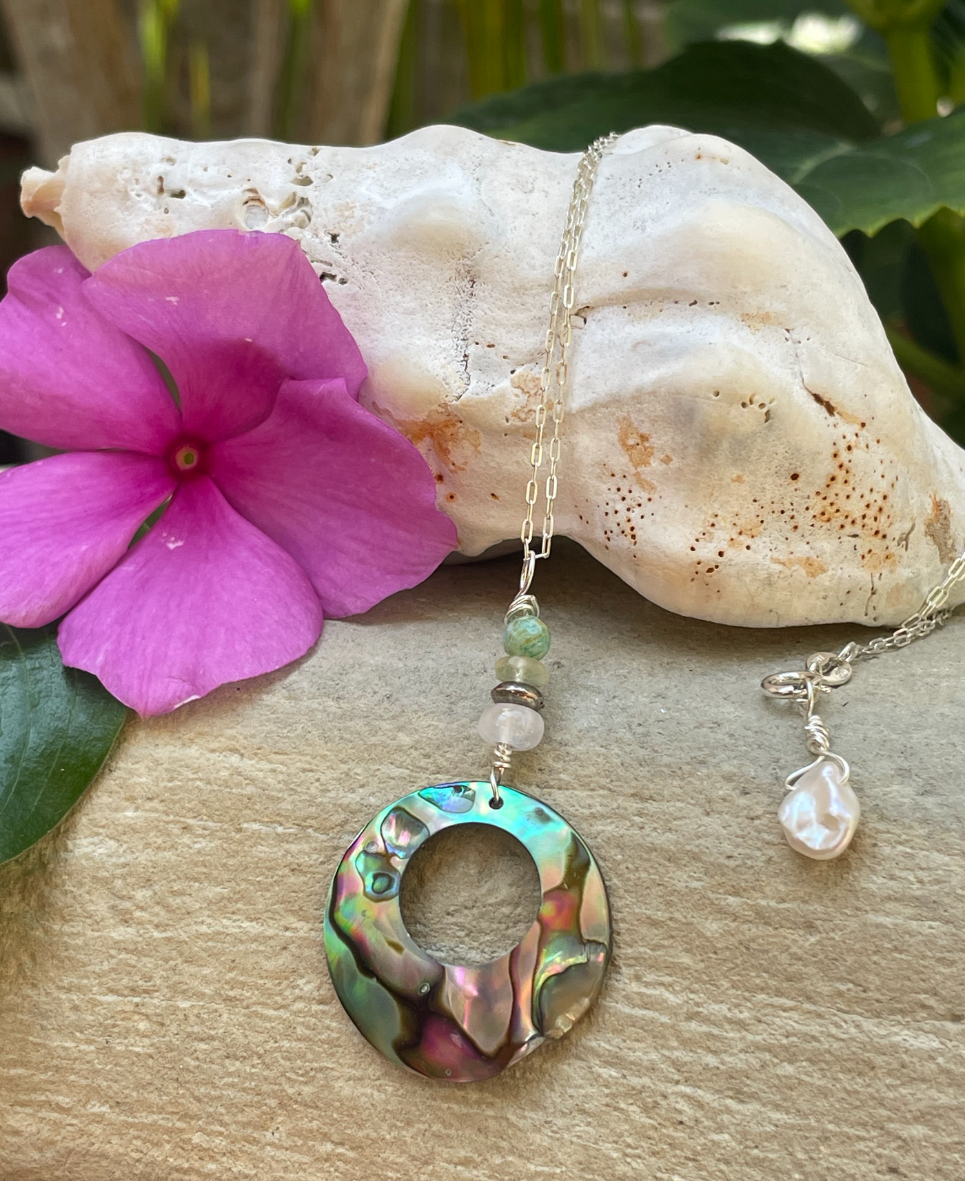 Abalone Surf Necklace