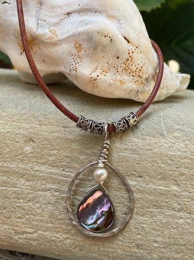 Beach Girl Abalone Necklace