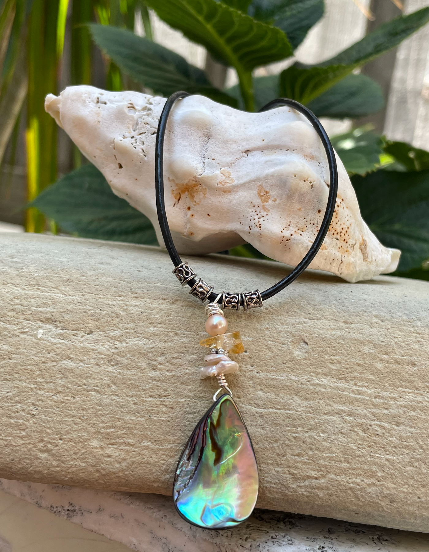 Abalone Beach Style Necklace