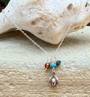 Western Beach House Cowgirl Hat Necklace