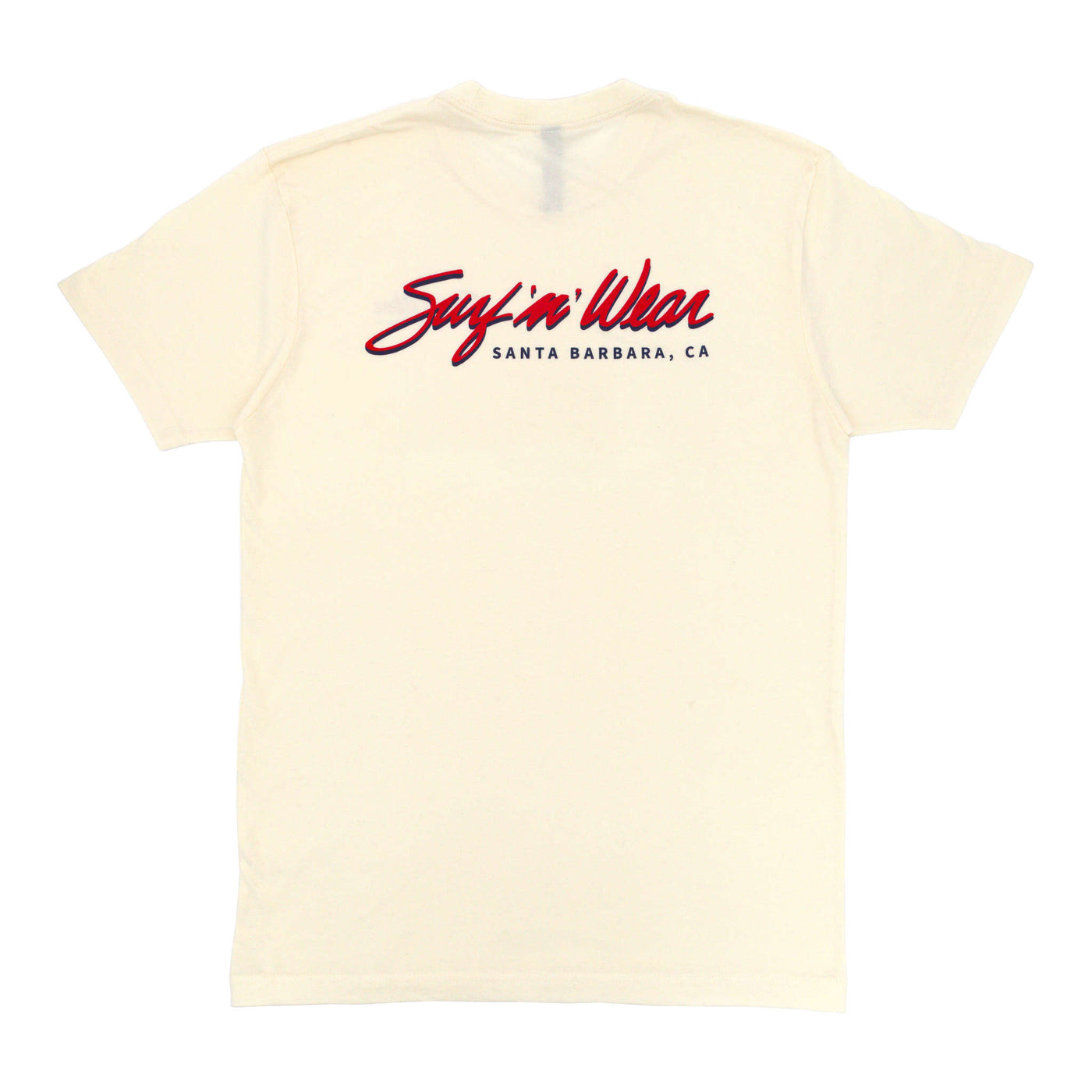 Surf N' Wear Script Short Sleeve T-Shirt - Cream