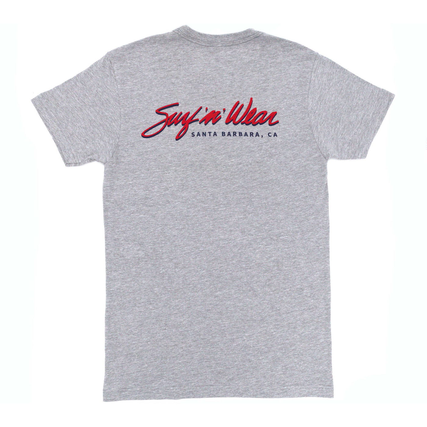 Surf N' Wear Script Short Sleeve T-Shirt - Heather Grey