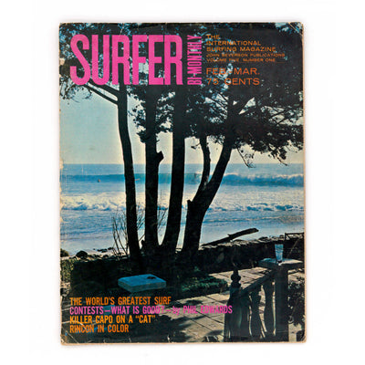 Surfer Mag Volume 5 #1 - 1964 w/ Renny Yater Cover