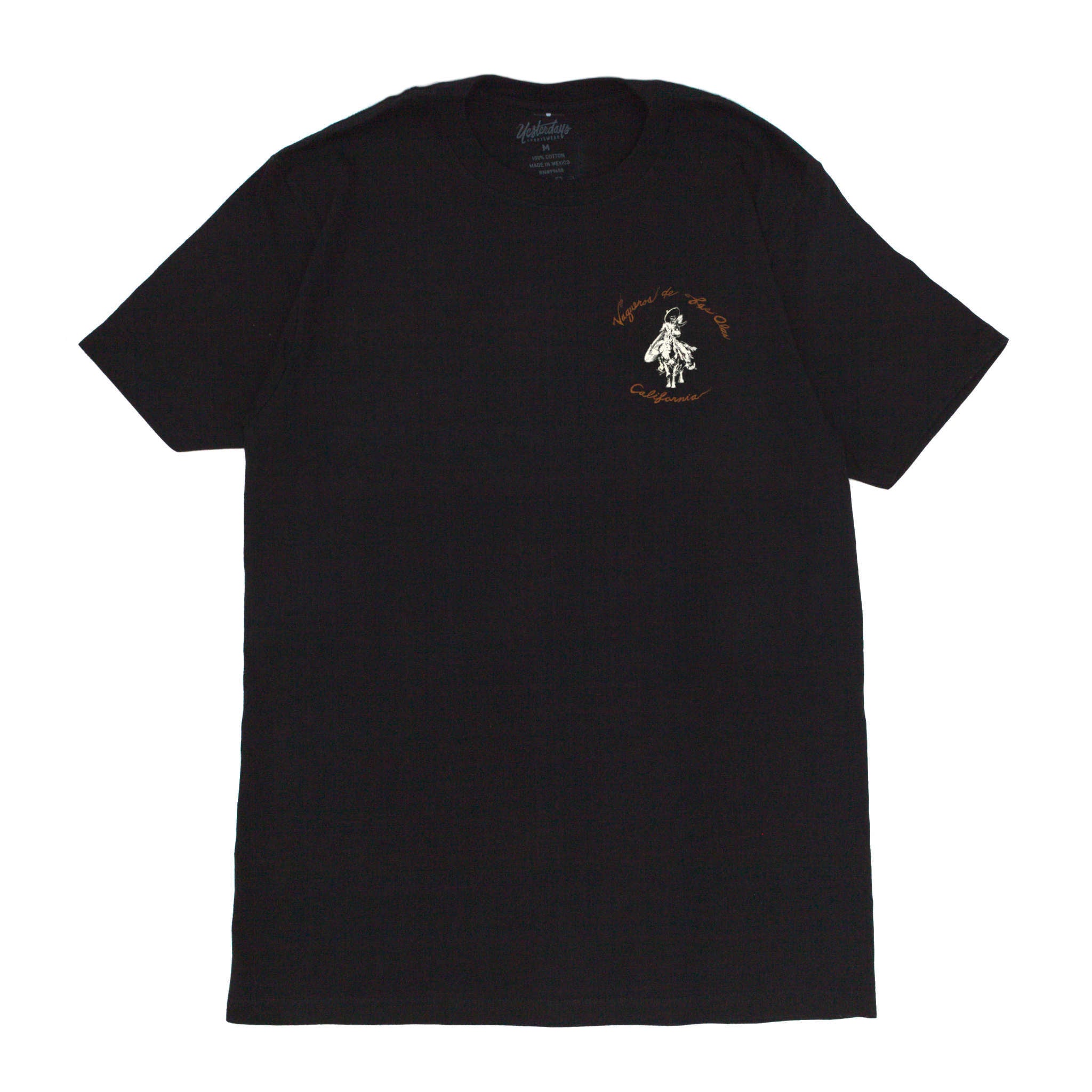 Vaqueros de las Olas Short Sleeve T-Shirt - Black / Rust
