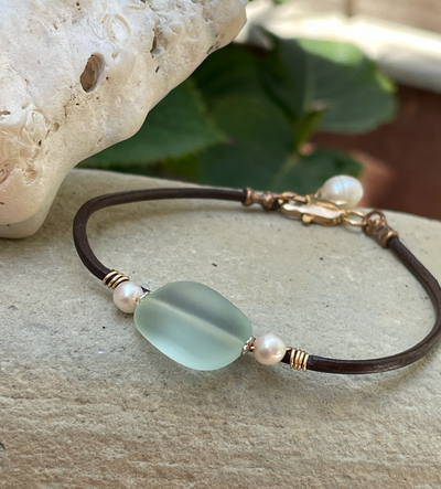 Calming Sea Glass Bracelet