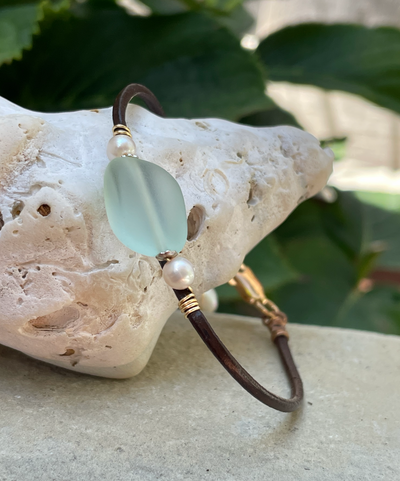 Calming Sea Glass Bracelet