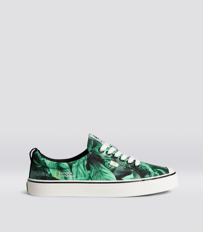 OCA Low NATGEO Green Foliage Print Canvas Sneaker Men