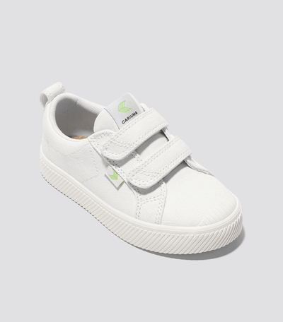 OCA Low Off-White Canvas Sneaker Kids