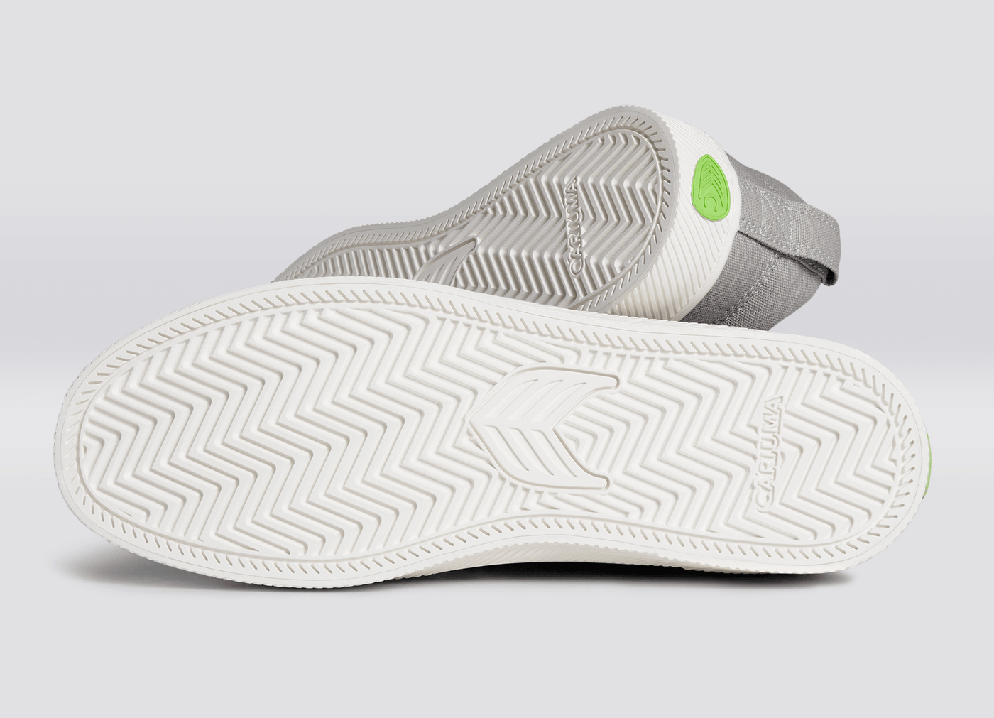 SLIP ON Light Grey Canvas Off-White Logo Sneaker Women