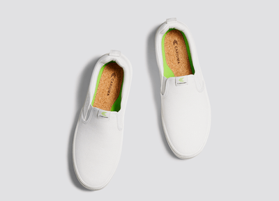 SLIP ON Off-White Canvas Sneaker Women