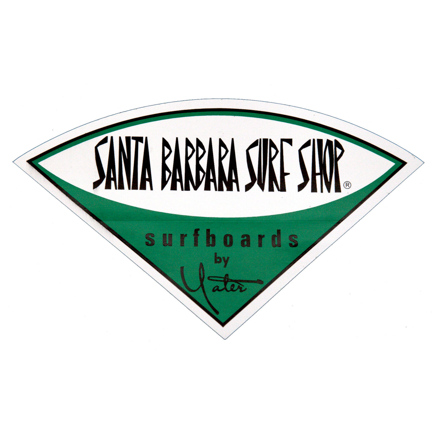 Santa Barbara Surf Shop Vinyl Stickers - Large
