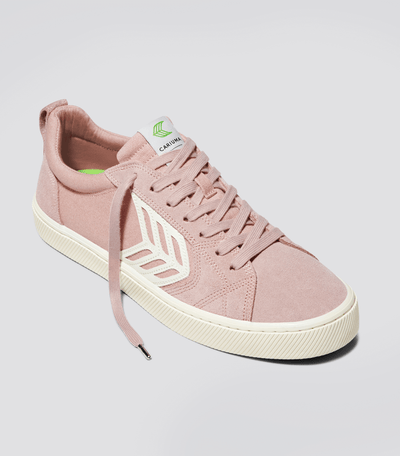 CATIBA PRO Skate Rose Suede and Canvas Ivory Logo Sneaker Men