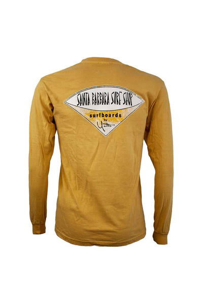 Premium Long Sleeve T-Shirt Distressed Santa Barbara Surf Shop Logo - Surf N' Wear Beach House Online