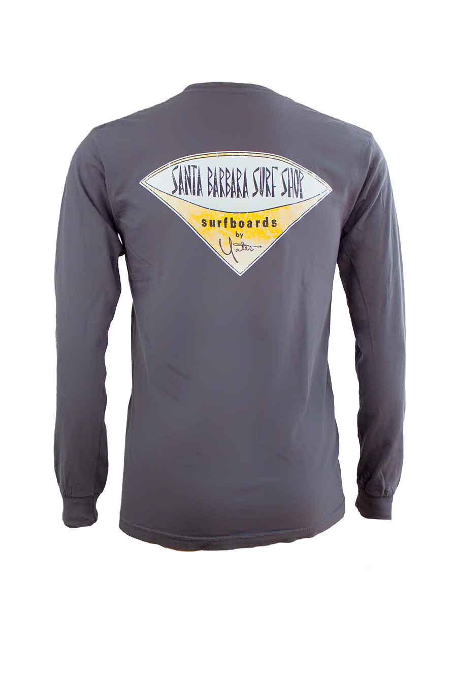Premium Long Sleeve T-Shirt Distressed Santa Barbara Surf Shop Logo - Surf N' Wear Beach House Online
