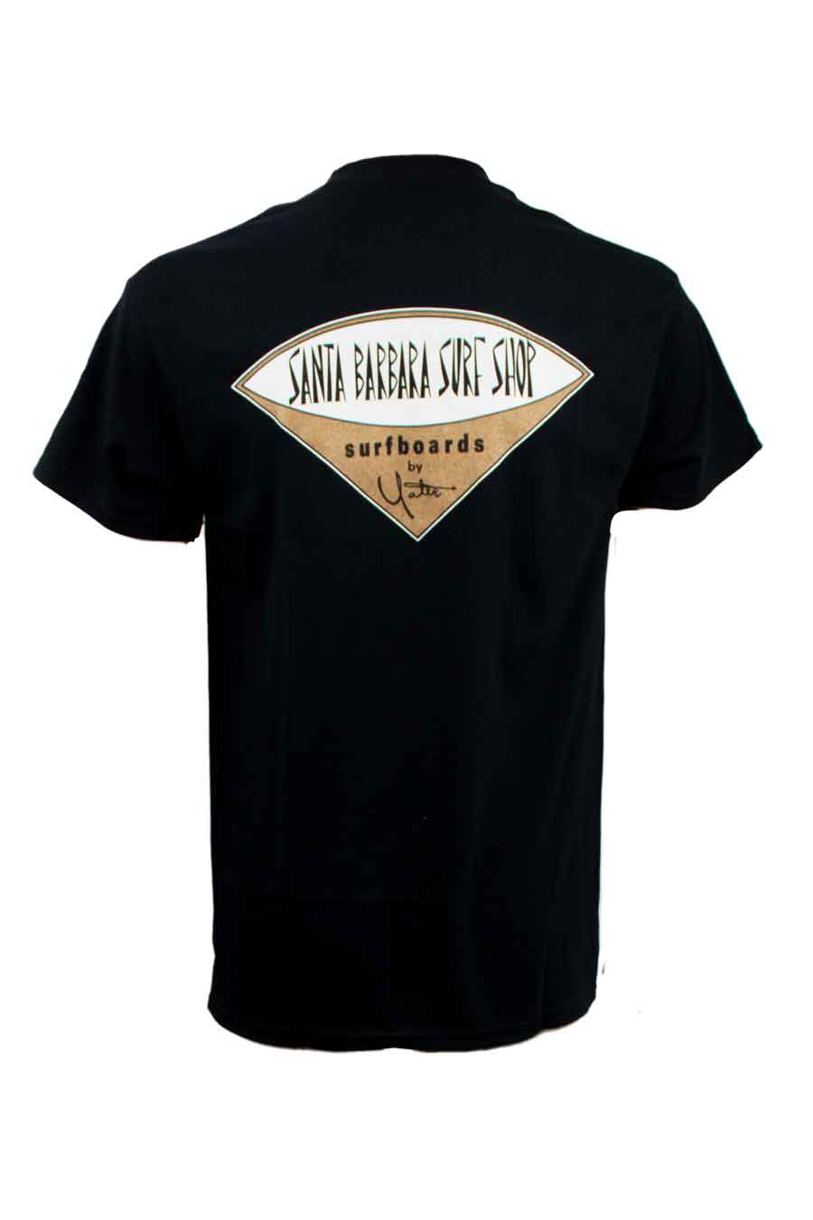 Short Sleeve T-Shirt with Santa Barbara Surf Shop Logo - Surf N' Wear Beach House Online