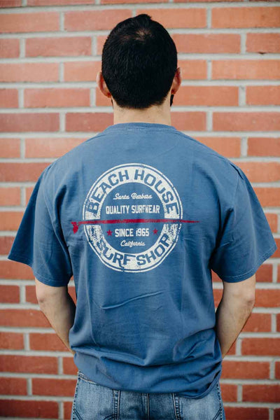 Beach House Retro Circle Surfboard Logo T-Shirt - Surf N' Wear Beach House Online