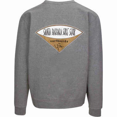 Crew Neck Sweatshirt with Santa Barbara Surf Shop Logo - Surf N' Wear Beach House Online