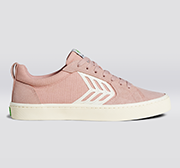 CATIBA PRO Skate Rose Suede and Canvas Ivory Logo Sneaker Men
