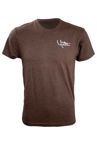 Short Sleeve T-Shirt One-Color Distressed Santa Barbara Surf Shop Logo - Surf N' Wear Beach House Online